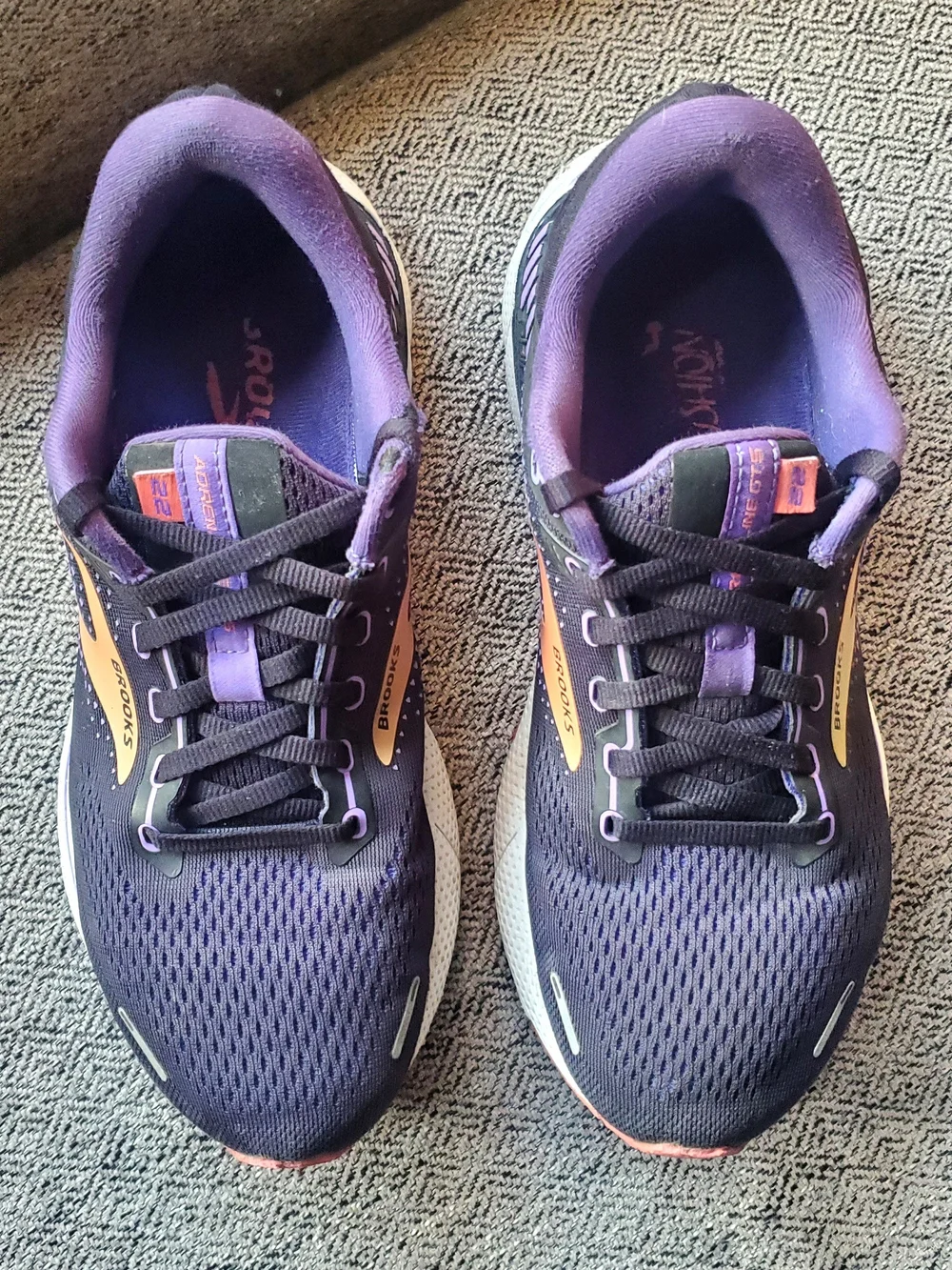 Brooks Adrenaline GTS Women’s Running Shoes Black Purple Coral